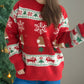 Christmas Element Round Neck Long Sleeve Sweater