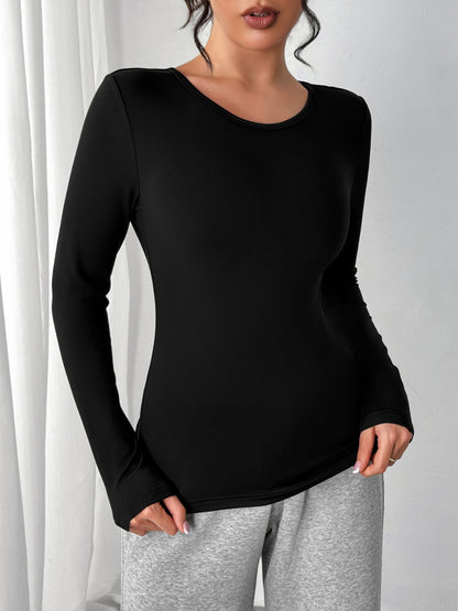 Round Neck Long Sleeve T-Shirt