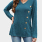 V-Neck Long Sleeve T-Shirt