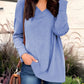 Full Size V-Neck Long Sleeve T-Shirt