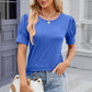 Round Neck Puff Sleeve T-Shirt