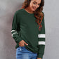 Full Size Striped Round Neck Long Sleeve T-Shirt