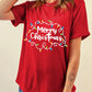 MERRY CHRISTMAS Round Neck Short Sleeve T-Shirt