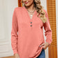 Notched Long Sleeve T-Shirt
