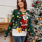 Santa Round Neck Long Sleeve Sweater