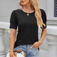 Round Neck Puff Sleeve T-Shirt