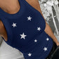 Full Size Star Round Neck Tank