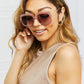 Square Metal-Plastic Hybrid Temple Sunglasses