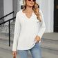 Notched Long Sleeve T-Shirt