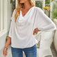 Short Sleeve Draped Blouse