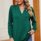 Notched Long Sleeve T-Shirt