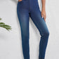 High Waist Skinny Jeans with Pockets