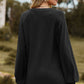 Eyelet Notched Raglan Sleeve T-Shirt
