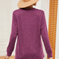 Notched Long Sleeve T-Shirt