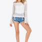 Swiss Dot Off-Shoulder Blouse