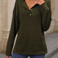 Half Button Long Sleeve T-Shirt