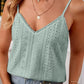 Eyelet Lace Detail V-Neck Cami