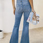 Slit Bootcut Jeans with Pockets