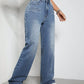 High Rise Wide Leg Jeans with Pockets