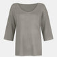 V-Neck Three-Quarter Sleeve Knit Top