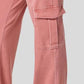 High Waist Straight Leg Cargo Jeans