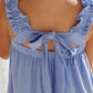 Full Size Frill Pocketed Square Neck Wide Strap Dress