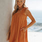 Full Size Frill Pocketed Square Neck Wide Strap Dress