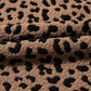 Leopard Johnny Collar Sleeveless Mini Dress