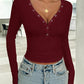 V-Neck Long Sleeve T-Shirt