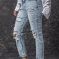 Distressed High Waist Jeans