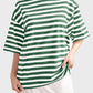 Striped Round Neck Half Sleeve T-Shirt