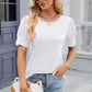 Round Neck Puff Sleeve T-Shirt
