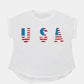 USA Round Neck Short Sleeve T-Shirt