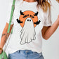 Full Size Ghost Round Neck Short Sleeve T-Shirt