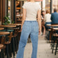 Drawstring Straight Jeans with Pockets