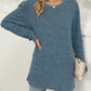 Pocketed Round Neck Long Sleeve T-Shirt