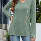 V-Neck Long Sleeve T-Shirt