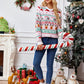 Christmas Element Round Neck Long Sleeve Sweater