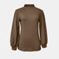 Full Size Mock Neck Long Sleeve T-Shirt