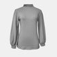 Full Size Mock Neck Long Sleeve T-Shirt