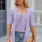 Eyelet Half Sleeve T-Shirt