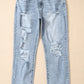 Distressed High Waist Jeans