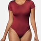 Full Size Round Neck Short Sleeve Bodysuit