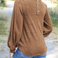 Full Size Mock Neck Long Sleeve T-Shirt