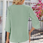Notched Half Button T-Shirt