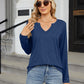 Notched Long Sleeve T-Shirt