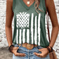 US Flag V-Neck Tank