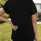 Pocketed Heathered V-Neck Short Sleeve T-Shirt