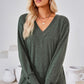 V-Neck Dropped Shoulder T-Shirt