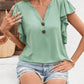 Notched Cap Sleeve T-Shirt